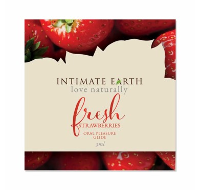 Lubrykant (saszetka) - Intimate Earth Natural Flavors Fresh Strawberries 3 ml